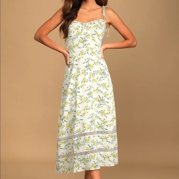 Lulus Dresses & Skirts - Lulu's White Sundress Sleeveless Midi for Wedding Guest